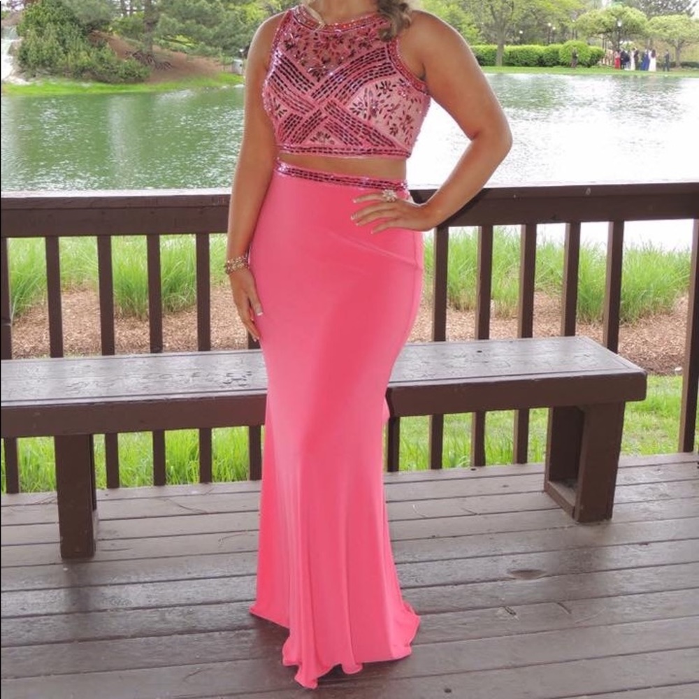 Mori Lee Two Piece Prom Dress